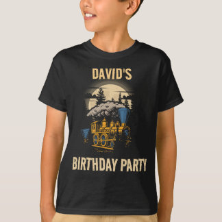 Kindergeburtstag Party individuelle Name T-Shirt