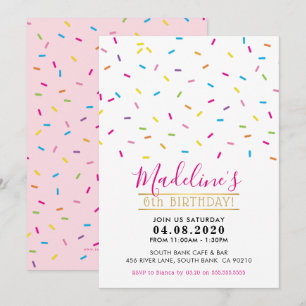 KINDERGEBURTSTAG PARTY INVITE niedliche farbenfroh Einladung