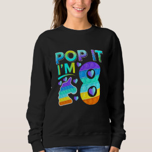 Kindergeburtstag Pop Ich bin 88 Einhorn Fidget Sweatshirt