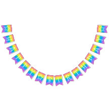 Kindergeburtstag Rainbow Party Banner