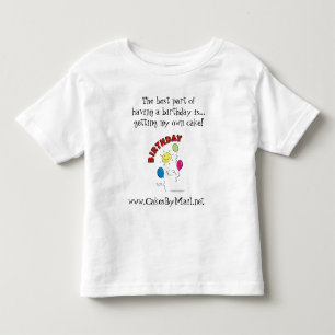Kindergeburtstag-Shirt, mein Selbst Kuchen Kleinkind T-shirt