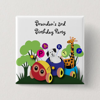Kindergeburtstag: Spaß-Raupenzug Button