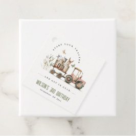 Kindergeburtstag von Rotrosttieren Geschenkanhänger