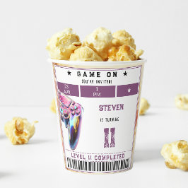 Kindergeburtstag von Videospielen Pappbecher