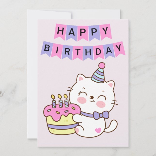 Kindergeburtstag zum Geburtstag Einladung (Vorderseite)