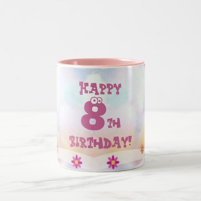 Kindergeburtstag Zweifarbige Tasse (Mittel)
