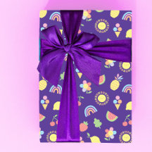 Kindergeburtstags-Geschenkpapier, Sommer-Spaß
