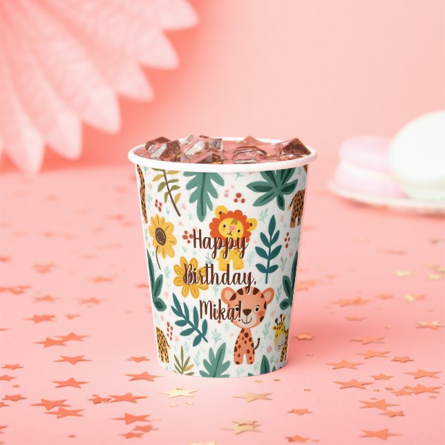 Kindergeburtstatue Pappbecher (Insitu)