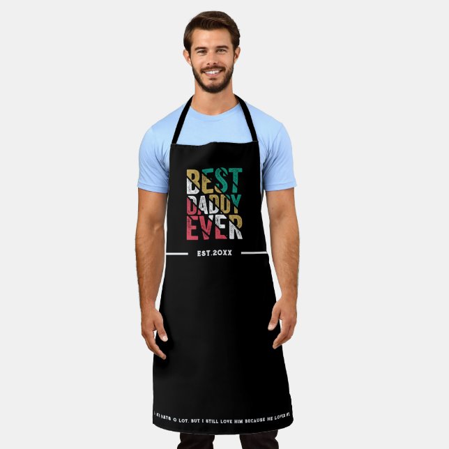 Kindergeschenk an das Vater Moderne Typografie kan Schürze (Getragen)