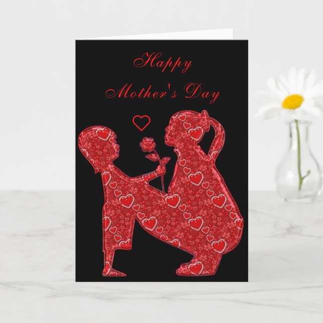 Kindergeschenk für die Mama Karte (Kleine Pflanze)