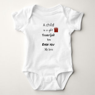 Kindergeschenk Gottes, auch du Liebe Baby Strampler