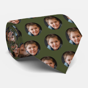 Kindergesicht Foto Personalisierter Vatertag Krawatte