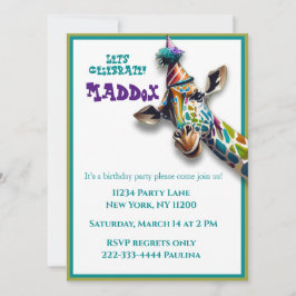 Kindergiraffe Geburtstag