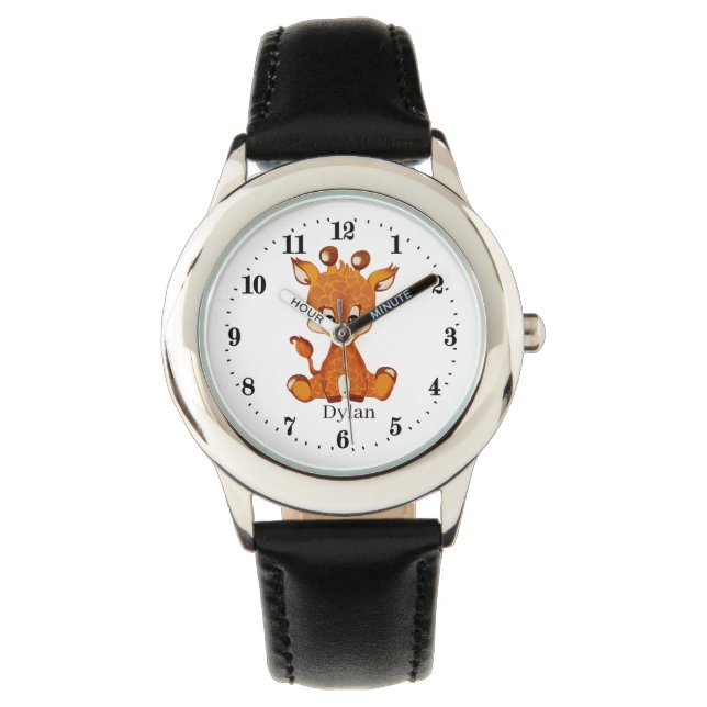 Kindergiraffe hinzufügen armbanduhr (Vorderseite)