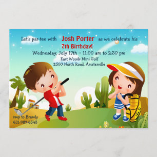 KinderGolf-Einladung Einladung