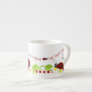 Kindergröße Teacup für Tee-Party, Ladybug-Blume Espressotasse