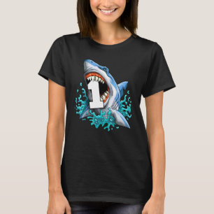 Kinderhai 1. Geburtstag Jungen Funny Shark 1 Jahr T-Shirt