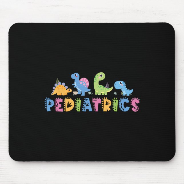 Kinderheilkunde Kinderteam Krankenschwester Dinosa Mousepad (Vorne)