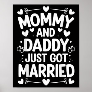 Kinderheirat Brautbräutigam Mommy and Daddy Poster