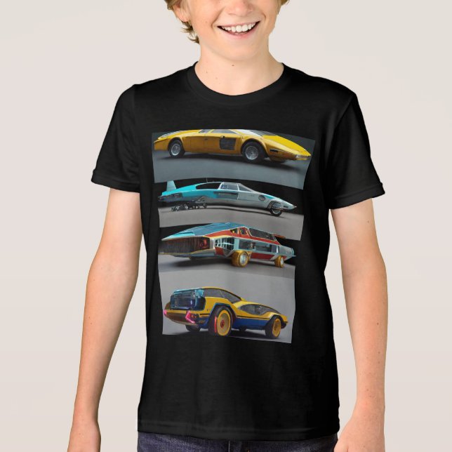 Kinderhemden Tri-Blend Shirt (Vorderseite)