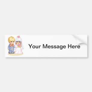 Kinderhochzeit kleiden oben an autoaufkleber