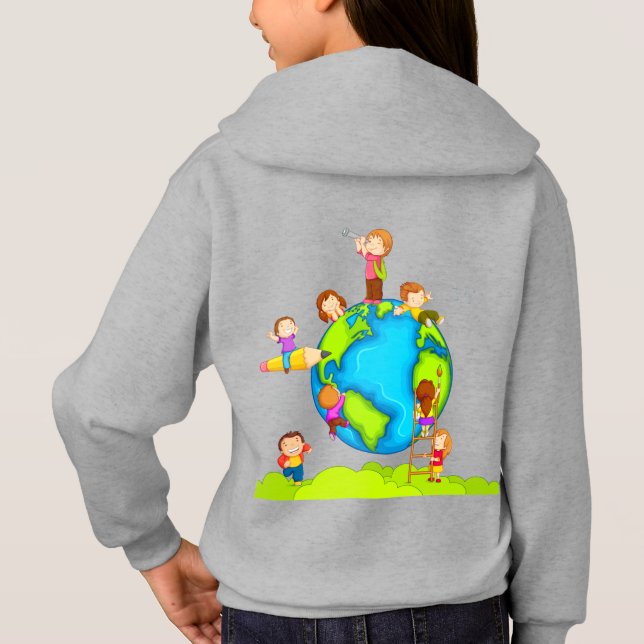 Kinderhoodie Hoodie (Rückseite)