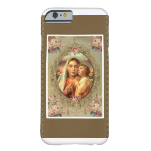 Kinderjesus-Rosenbeet-Rosen Jungfrau-Marys Madonna Barely There iPhone 6 Hülle