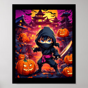 Kinderjunge Halloween Poster