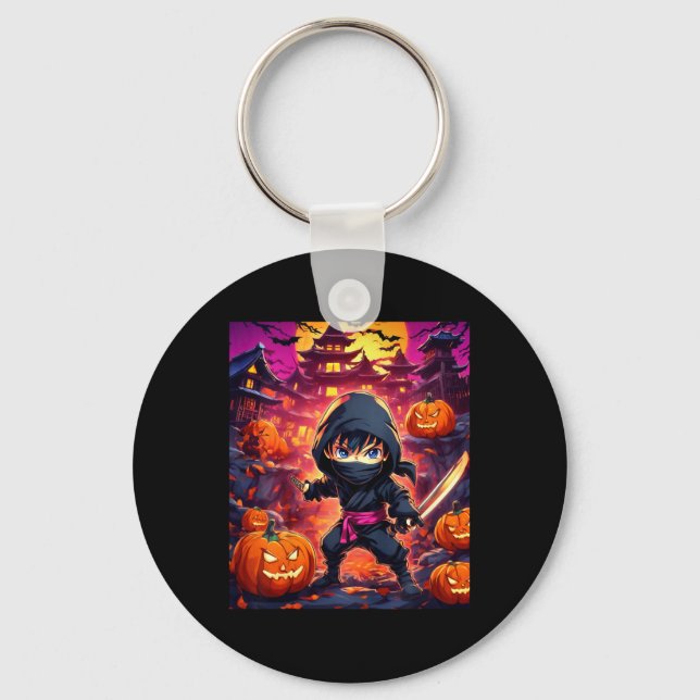 Kinderjunge Halloween Schlüsselanhänger (Vorderseite)