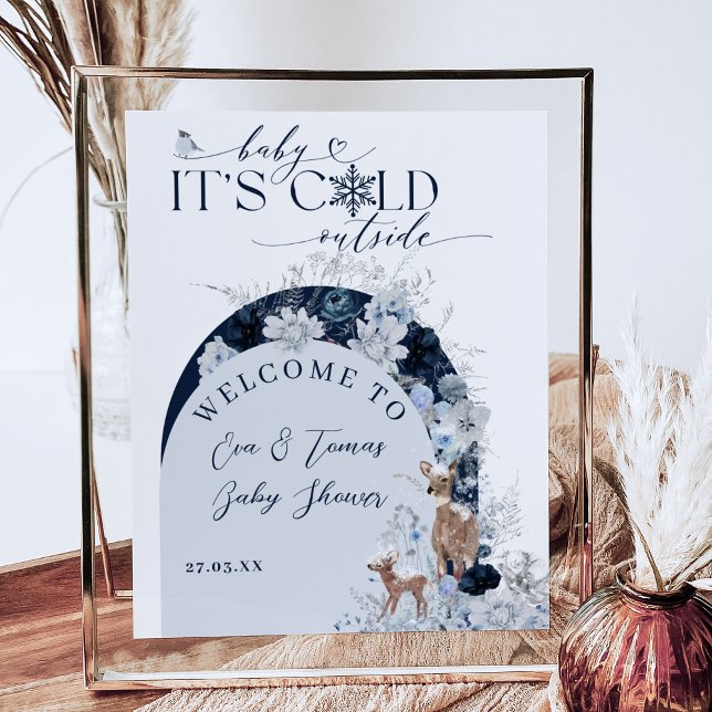 Kinderkälte außerhalb Winter Blumenstrauß Baby Dus Poster (Von Creator hochgeladen)