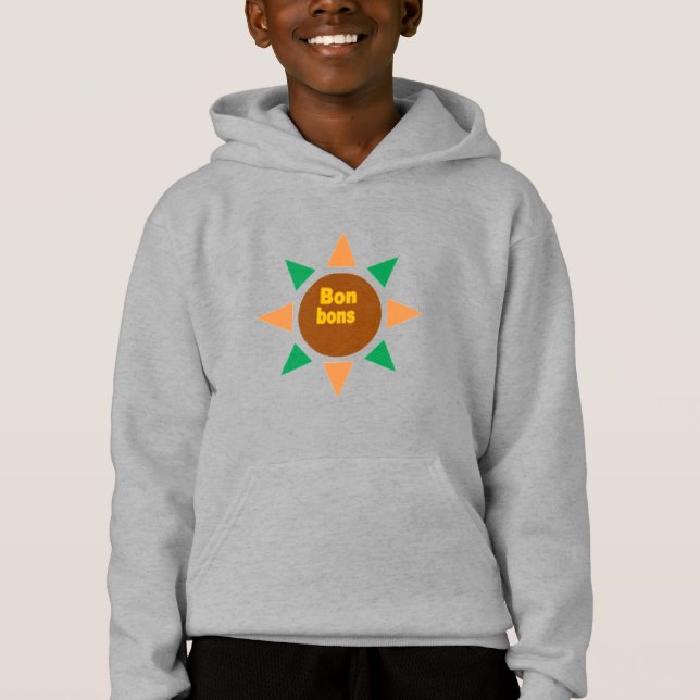 Kinderkappen-Pullover DESIGN BONBONS Hoodie (Vorderseite)