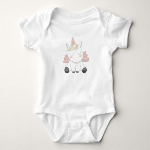 Kinderkarosserieanzug mit Kindermotiven rosa Baby Strampler
