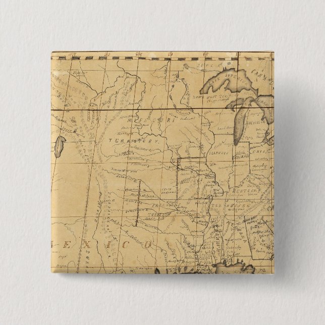 Kinderkarte der Vereinten Staaten Button (Vorderseite)