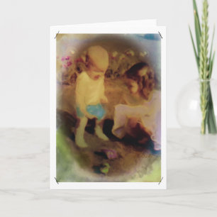 Kinderkarte für Kinder Feiertagskarte