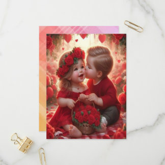 Kinderkarte Liebe Einladungspostkarte