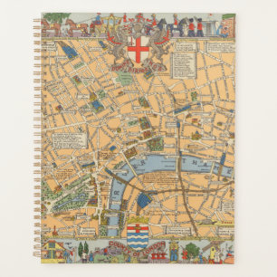 Kinderkarte von London, England Planer