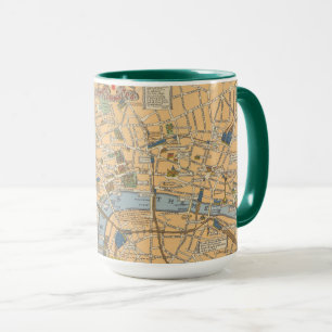 Kinderkarte von London, England Tasse