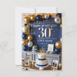 Kinderkarte zum 30. Geburtstag Einladung