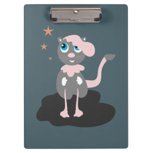 Kinderkatze Illustration Süße Cartoon-Kitty Klemmbrett