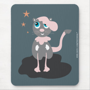 Kinderkatze Illustration Süße Cartoon-Kitty Mousepad