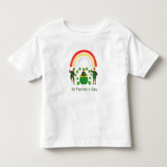 Kinderkind Leprechaun Gold St Patrick's Day Kleinkind T-shirt (Vorderseite)