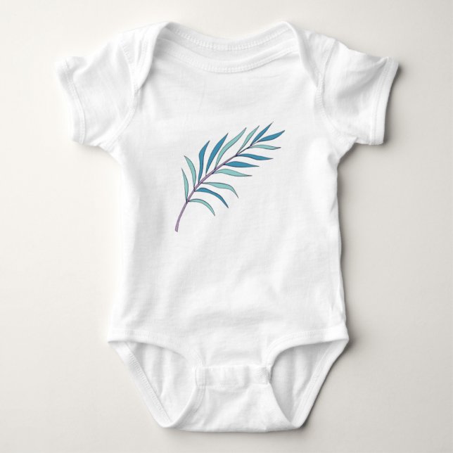 Kinderkleidung Blume liebt Design Baby Strampler (Vorderseite)