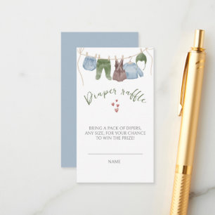 Kinderkleidung für Wasserfarben Kinderdusche Begleitkarte