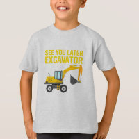 Kinderkleinkind-Bagger-Bau-Shirt