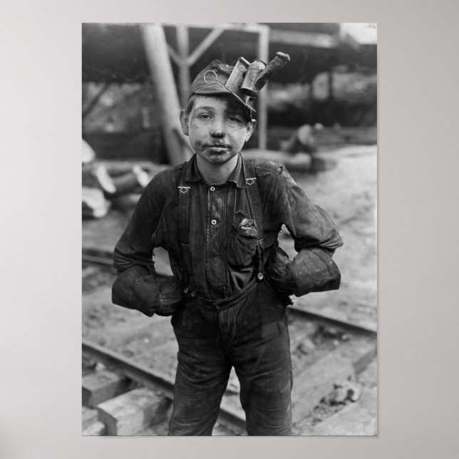 Kinderkohlebergwerk - West Virginia - 1908 Poster (Vorne)