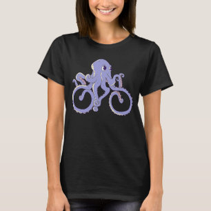 Kinderkraken Kalmar Octopus Fahrrad T-Shirt