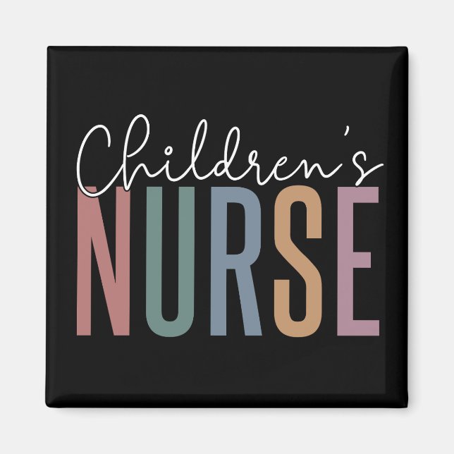 Kinderkrankenhaus | Retro Children's Nursing Magnet (Vorne)