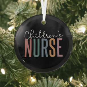 Kinderkrankenhaus   Retro Children's Nursing Ornament Aus Glas