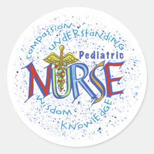 Kinderkrankenmotto Runder Aufkleber
