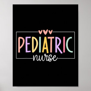 Kinderkrankenpfähler Kindergartenschule Nicu Nurse Poster